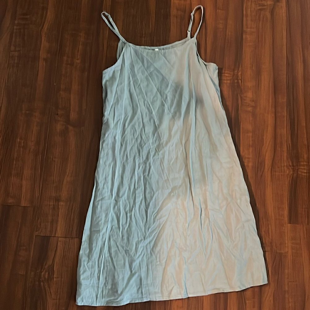 Simple Gray Cover Up - Adjustable Strap - Dress Size Medium